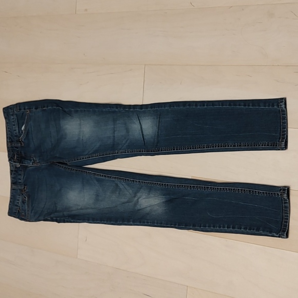 Faded Patches Skinny Jeans